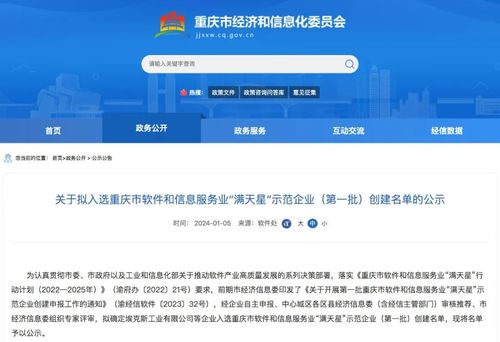 亞信科技數(shù)智邏輯入選重慶市‘滿天星’示范企業(yè)，引領(lǐng)信息技術(shù)咨詢服務(wù)新篇章